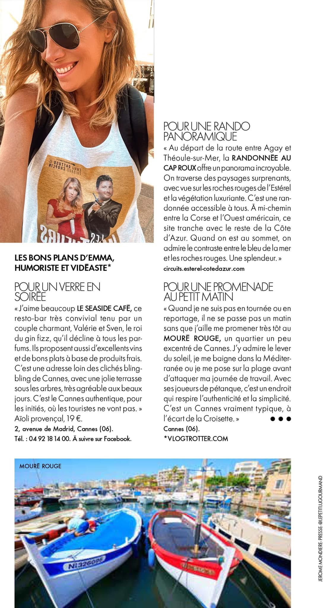 emma gattuso magazine elle cote azur cannes