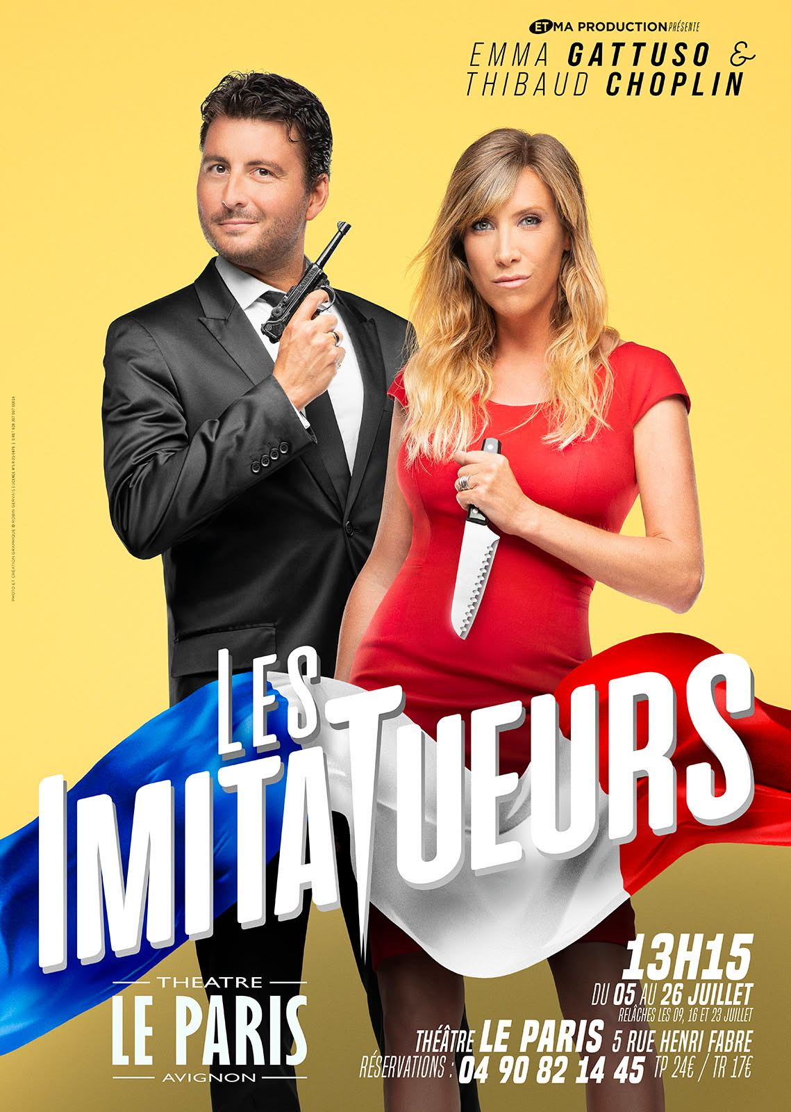 Les Imitatueurs, duo, spectacle, cnews, pascal praud, christine kelly, paris, theatre des deux anes, régis mailhot, jacques mailhot